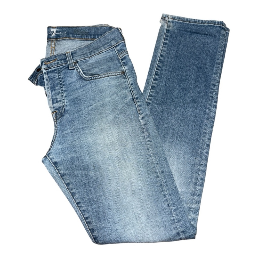 Women’s 7 For All Mankind Light Wash Straight Leg Jeans - 28